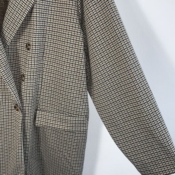 Maurice’s Houndstooth Double Breasted Oversized Lightweight Knit Blazer Plus 3x - Picture 4 of 9